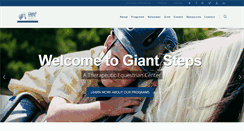 Desktop Screenshot of giantstepsriding.org